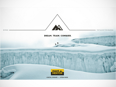 Logo & Poster - MontMentor brand brand identity branding card concept cover graphicdesign logo logo design mountaineering poster vector