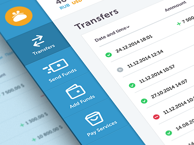 Menu & Transfers banking bold icon icons left menu money side site stroke table web