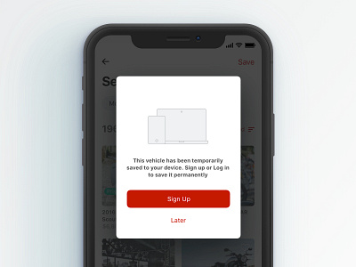 Dialog app commerce cycles explore ios iphone x marketplace mobile overlay pop up search shop