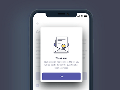 Confirmation Screen confirmation design email icon illustration ios iphone mobile overlay pop up user experience user interface