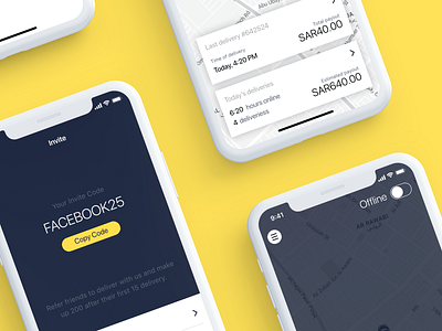 On-demand Delivery App - New Case Study on Behance android app arabian arabic behance behance project delivery ios mobile on demand taxi uber uber design