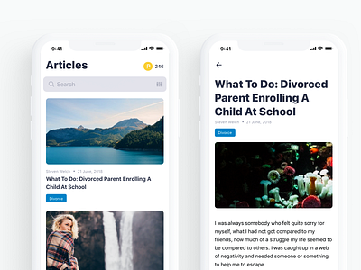 Article Feed article article design article page feed ios iphone mobile news news feed reader typography ux