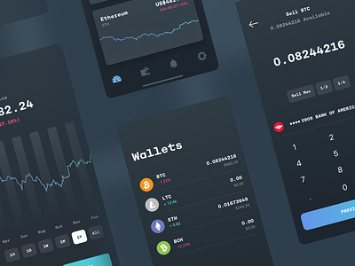 Crypto Currency Trading App app bank banking bitcoin chart crypto crypto currency crypto exchange crypto trading crypto wallet dashboad exchange finance finance app fintech graph ios mobile money trading