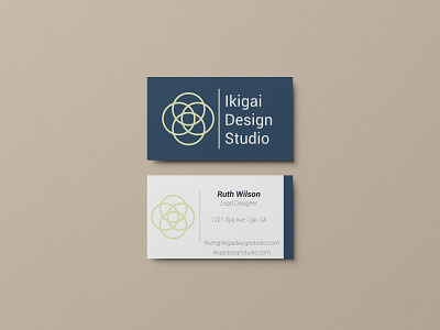 Logo design concept for a design studio: as a business card