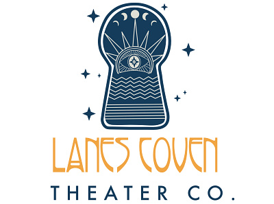Lanes Coven Theater Co. Logo affinity designer branding design logo madeinaffinity minimal