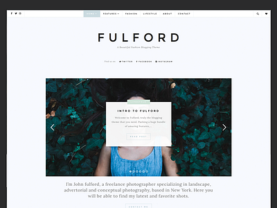 Fulford WordPress Theme blog blogging clean minimal simple theme wordpress