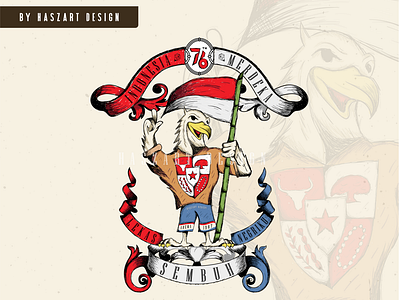 Indonesia Merdeka Logo Vintage Design | independence | Garuda