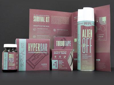 Apocalypse Survival Kit Pt. 1 graphic design packaging design
