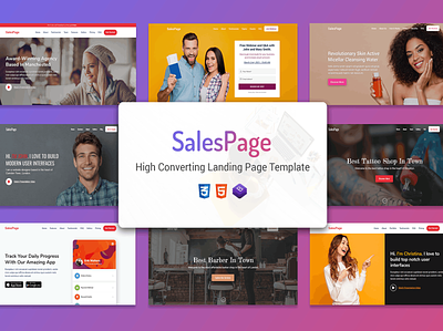 SalesPage - Apps, Business & Agencies Landing Page creative landing page marketing product launch startup themeforest
