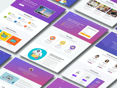 Howdy - Multipurpose High-Converting Landing Page Template business click through creative landing page landing page concept landing page design landing page template marketing one page product launch startup startup campaign startup template themeforest website concept website design websites