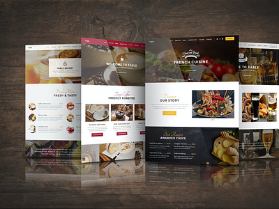 Fable - Bakery / Coffee / Pub / Restaurant Site Template bakery design bakery template bakery web template bakery website cafe cafe branding cofe coffee shop coffee web template design illustration pub restaurant restaurant branding restaurant design restaurant landing page restaurant logo restaurant menu restaurant ux restaurant website