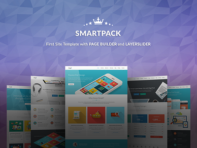 SmartPack - HTML Template With Page Builder business corporate creative flat html5 template landing page marketing marketing campaign page builder responsive template startup template web app