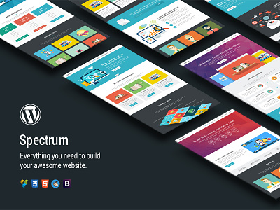 Spectrum - Premium WordPress Theme landing page landing page wordpress theme marketing multipurpose page builder product launch responsive landing page seo startup startup campaign startup landing page visual composer