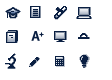 Bitty Education Icons icons