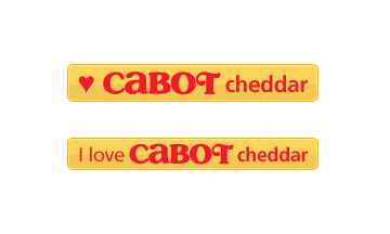 Final Two Cabot Badges badges red yellow