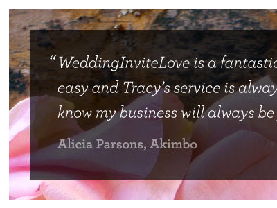 WeddingLovely.com quote