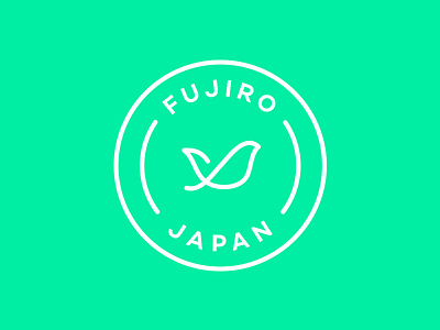 Fujiro logo bid branding green icon japan logo mexico seal tea