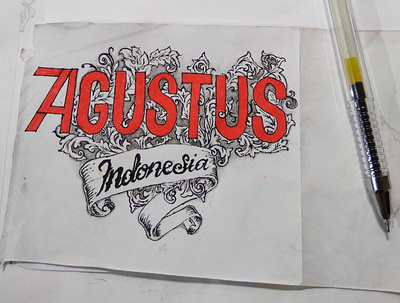 Agustus 🇮🇩 lettering typography
