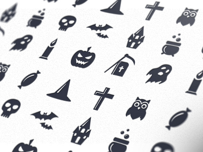 Vector Icons for Halloween
