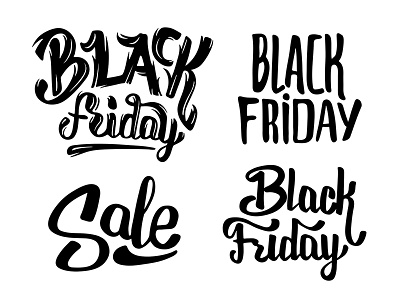 Black Friday Sale Lettering art black friday creative market hand label lettering sale sticker type typography vector