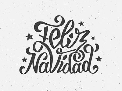 Feliz Navidad lettering christmas feliz navidad grunge lettering merry retro spanish star typography vintage