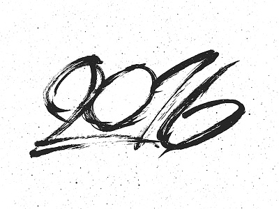 Vintage 2016 Lettering