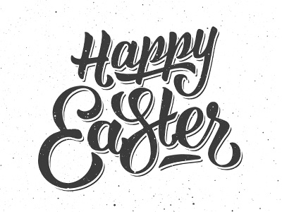 Happy Easter Lettering background easter happy easter lettering text type typography vector vintage