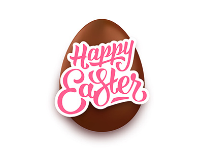 Happy Easter Lettering background easter happy easter lettering text type typography vector vintage