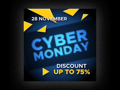 Cyber Monday Sale banner design background banner black friday cyber monday design discount geometric poster promotion sale template vector