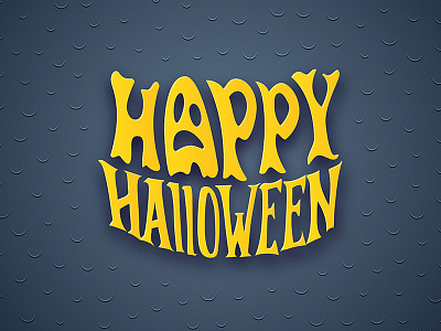 Modern lettering for Halloween decoration background design halloween lettering text typography vector