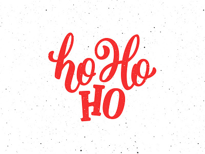 Ho ho ho! Lettering for Christmas card background banner calligraphy card christmas design greeting ho ho ho lettering poster typography vintage