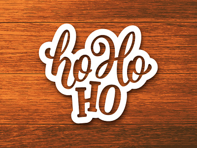 Ho ho ho! Lettering for Christmas card