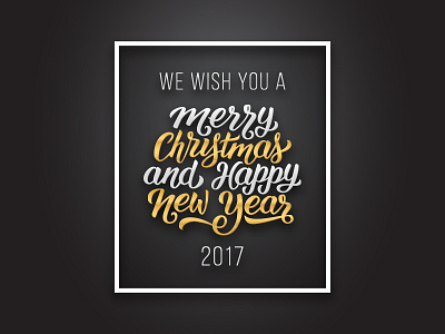 Merry Christmas and Happy New Year card design background banner card christmas design greeting lettering luxury merry new year premium typography