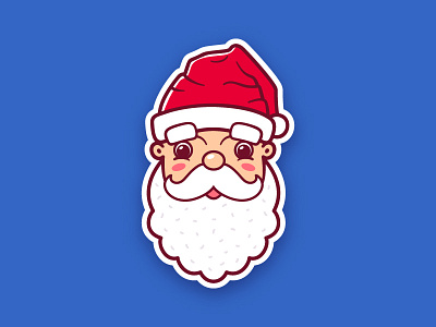 Santa Claus sticker christmas claus cute for sale holiday icon santa season sticker vector winter