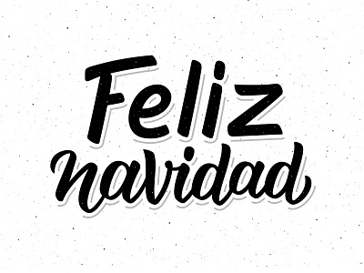 Feliz Navidad lettering