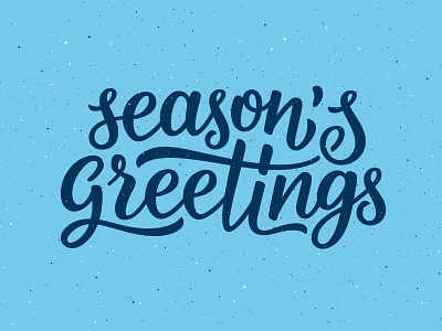 Seasons Greetings lettering