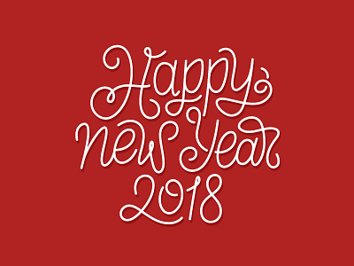 Lettering for New Year 2018