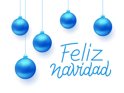 Feliz Navidad! card christmas feliz greeting lettering merry navidad spanish typography