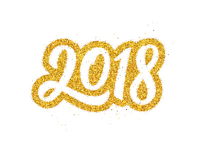 Happy New Year 2018 2018 calligraphy card design greeting lettering new year text typography vector