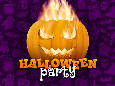 Halloween Party Banner background banner card design greeting halloween illustration party typography vector