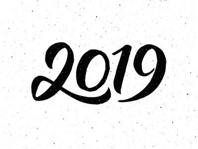 Calligraphy for New Year 2019 2019 banner calligraphy card design for sale greeting happy illustration lettering new year poster text typography vector vintage
