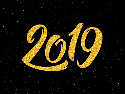 Happy New Year 2019 2019 background banner calligraphy card design for sale greeting happy illustration lettering new new year poster sticker text type typography vector year