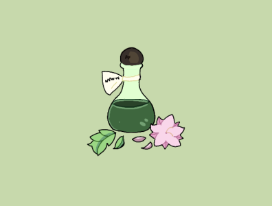 A small jar of potion