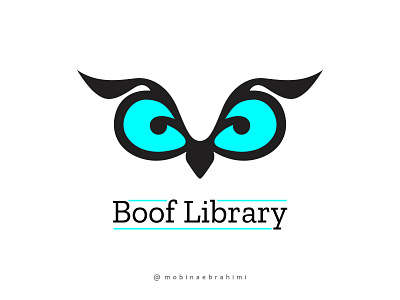 Boof Library logo branding graphic design logo vector