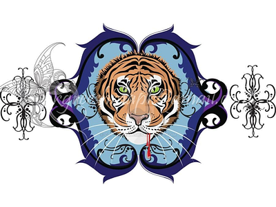 tiger by greeshmam d3hm6r9 fullview design illustration tattoo tiger