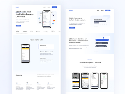 Zeppto.co — Landing page subpages clean design e commerce landing landingpage minimal modern responsive typography ui ux visual website