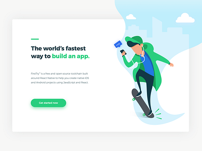 Effortless — hero illustration app character design clean clean app colors design illustration illustrations minimal modern procreate product typography ui ui ux user inteface ux vector web website