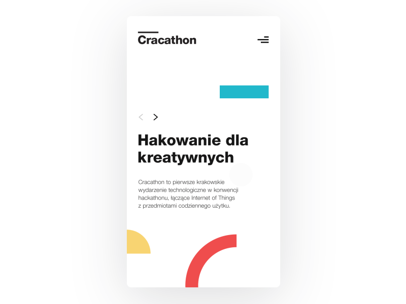 Cracathon – swipe interaction after effects animation app branding clean gif interaction minimal motion motion design shapes typography ui ux vector web deisgn