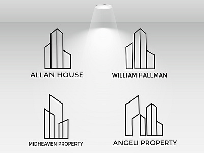 Minimalist Real estate logo design Bundle