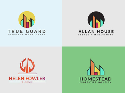 Real estate Modern logo design Bundle behance brand design brand identity branding business card design business logo corporate logo creative flyer design free mockup psd logo logo bundle logo design logo mockup modern logo print design real estate real estate logo redesign trendy design